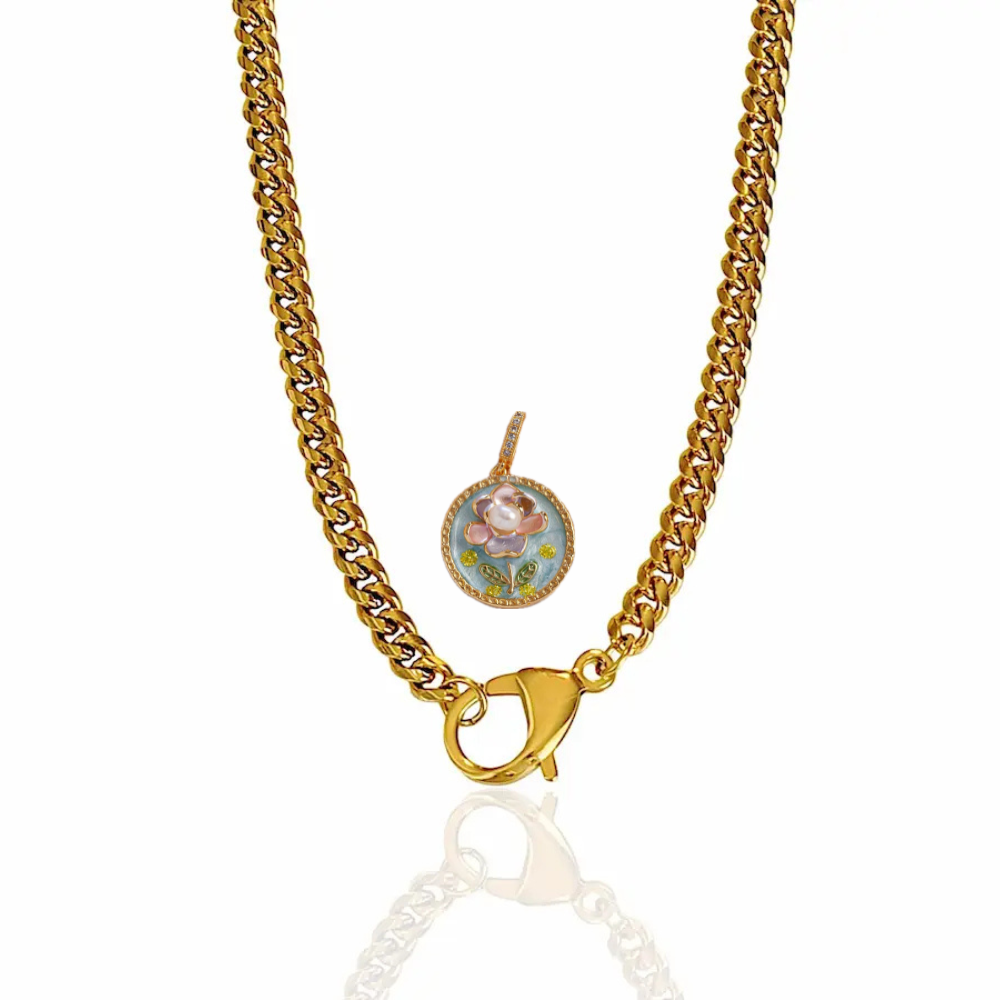 Bundle Eternal Ties Necklace + Pearl Flower pendant