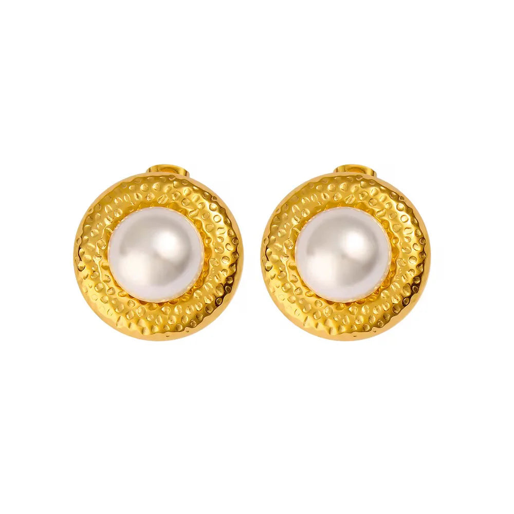 Pearl Circle Earring