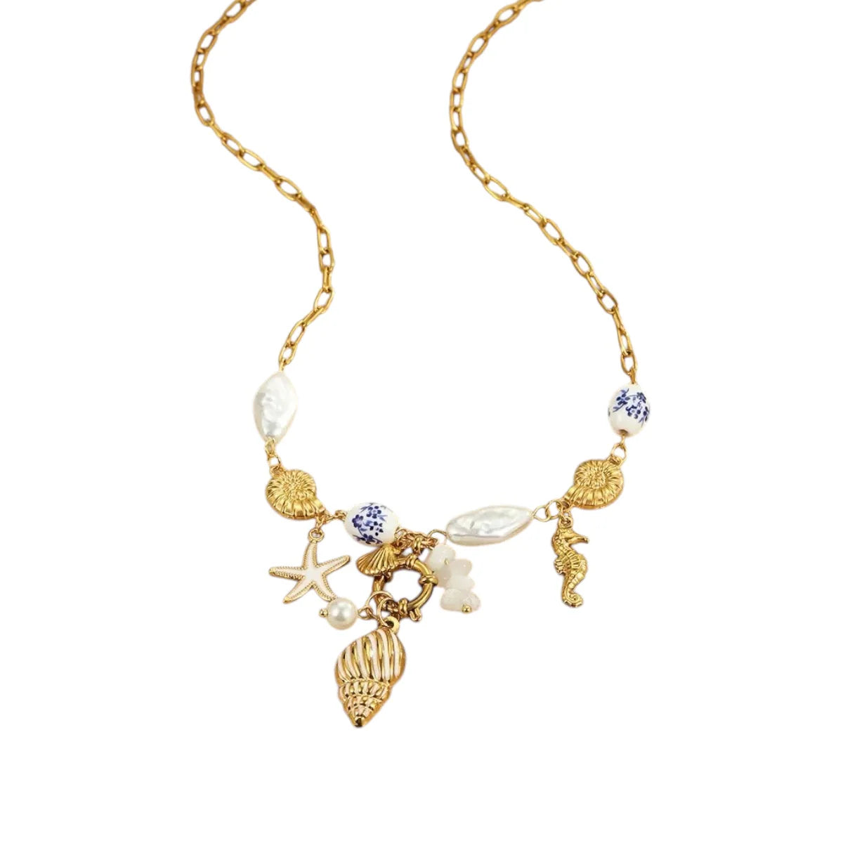 Sea Style Blue Necklace