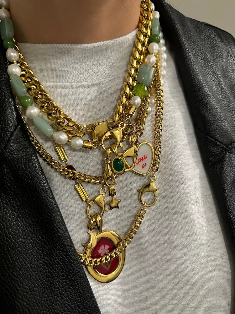 Bundle Eternal Ties Necklace + Pearl Flower pendant