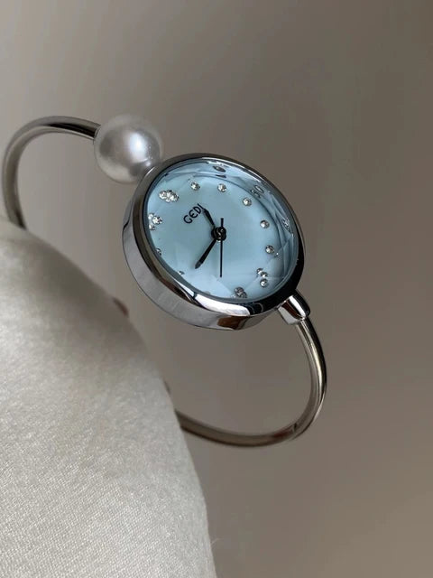 Silver Pearl Watch