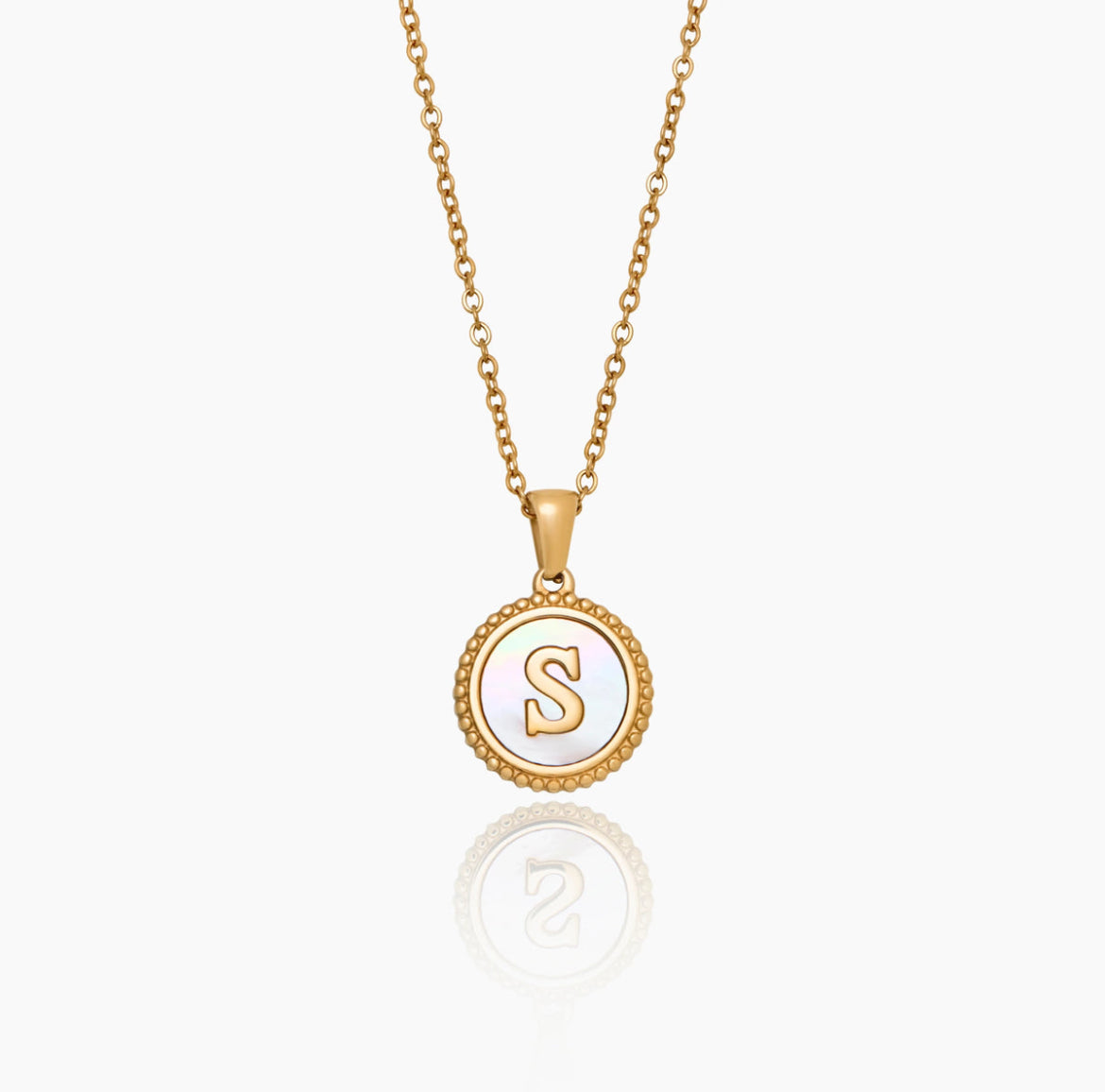 Initial Stamp Necklace