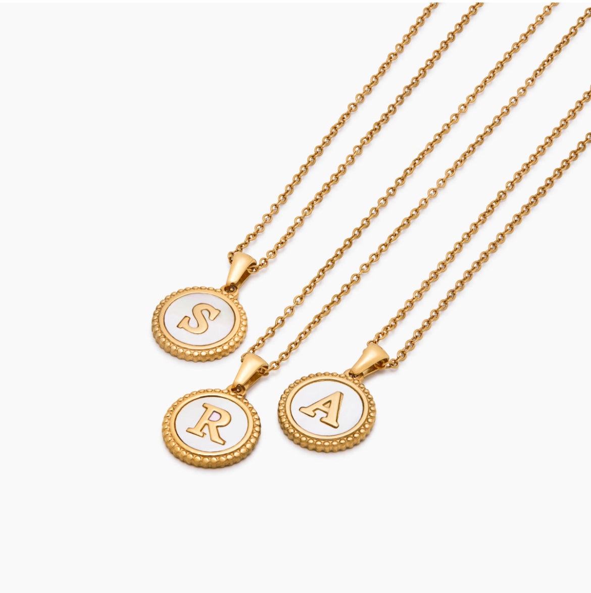 Initial Stamp Necklace