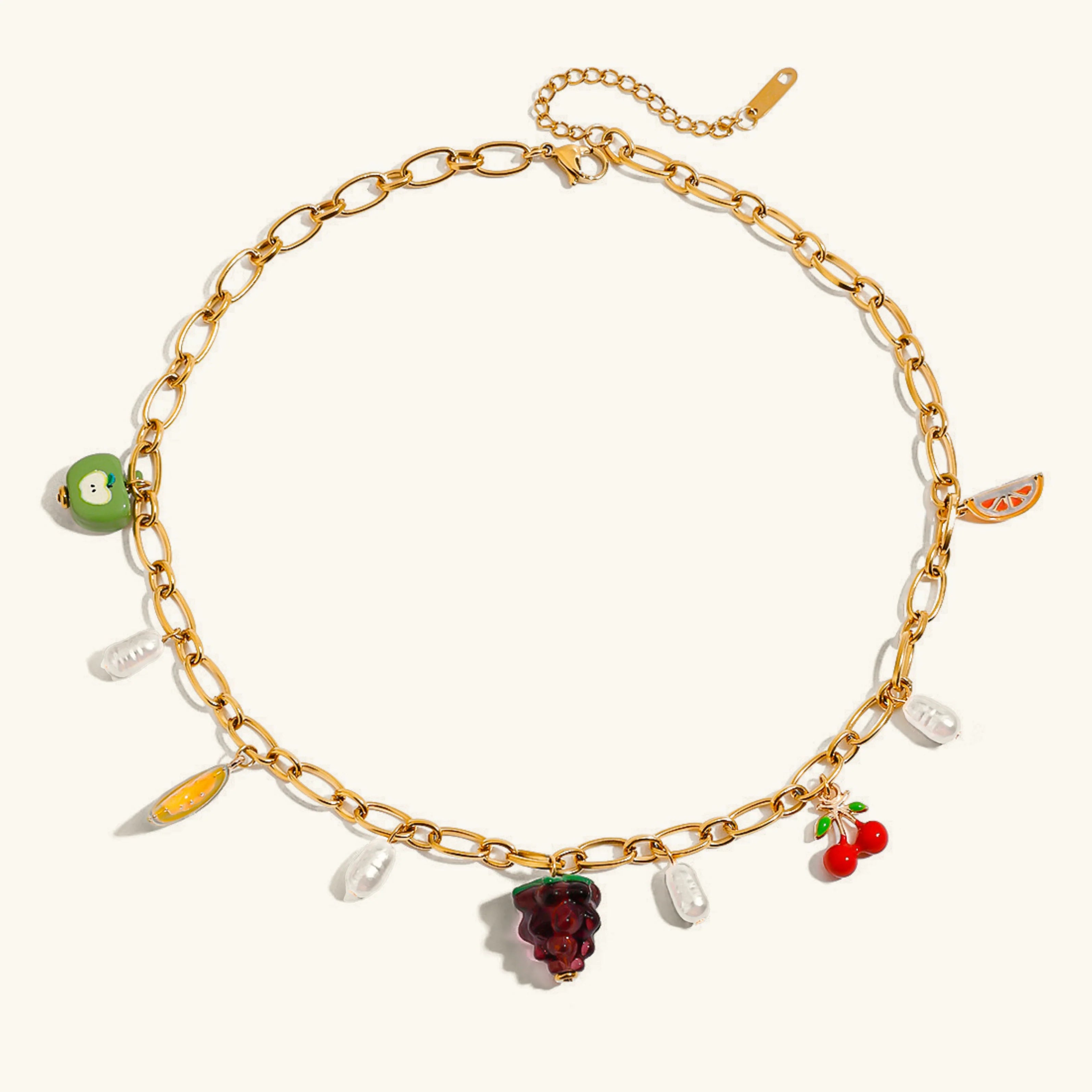 Fruit Charm Necklace