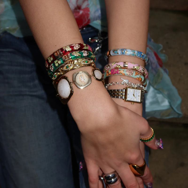 Midnight Gardenia Bangle
