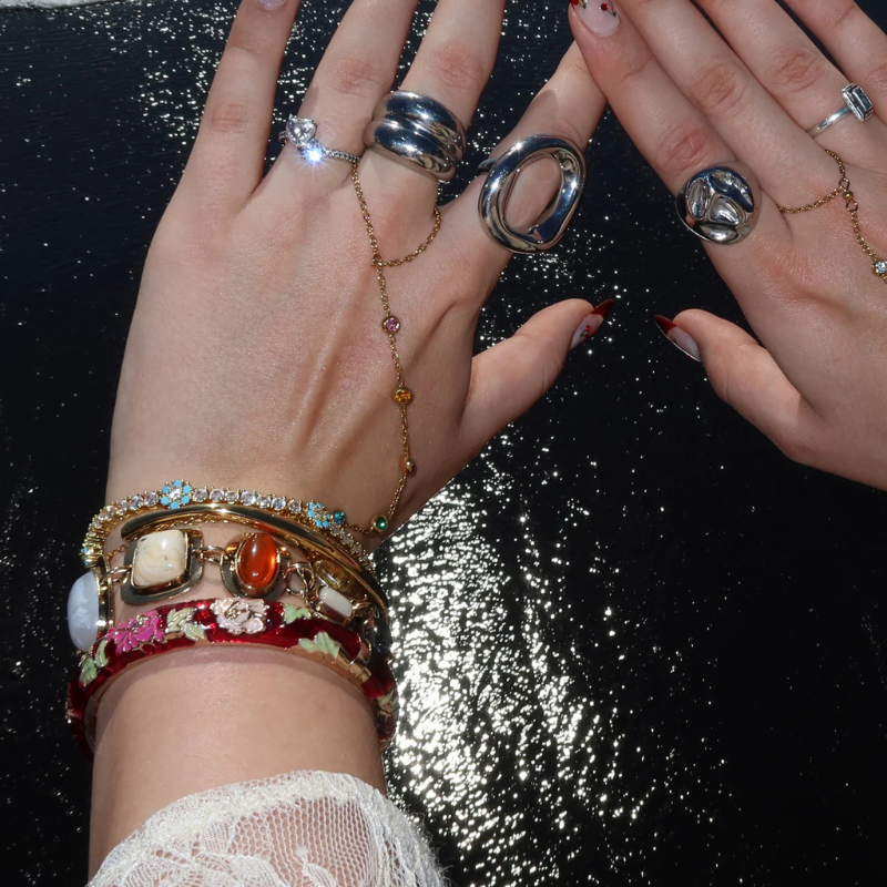 Boho Link Charm Bracelet