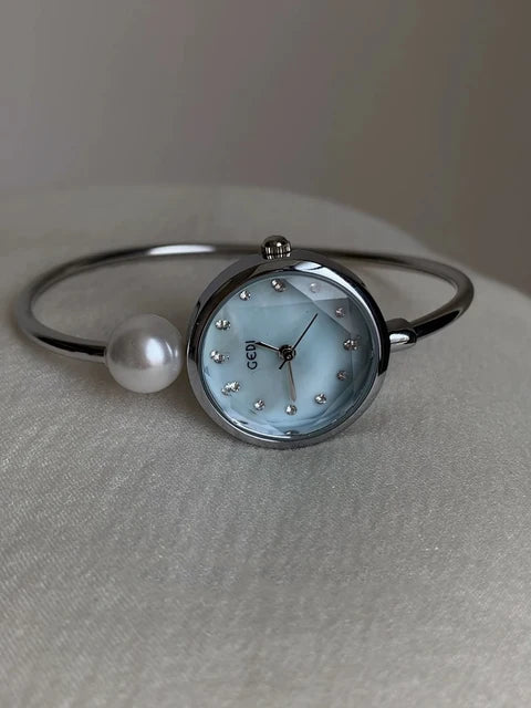Silver Pearl Watch