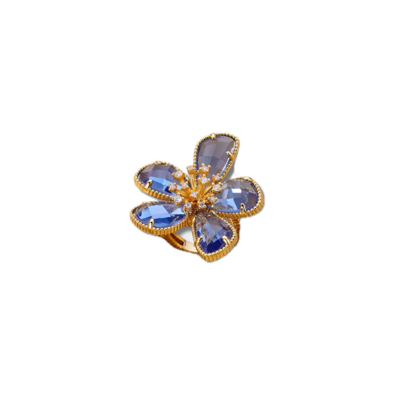 Frosted Blossom Ring
