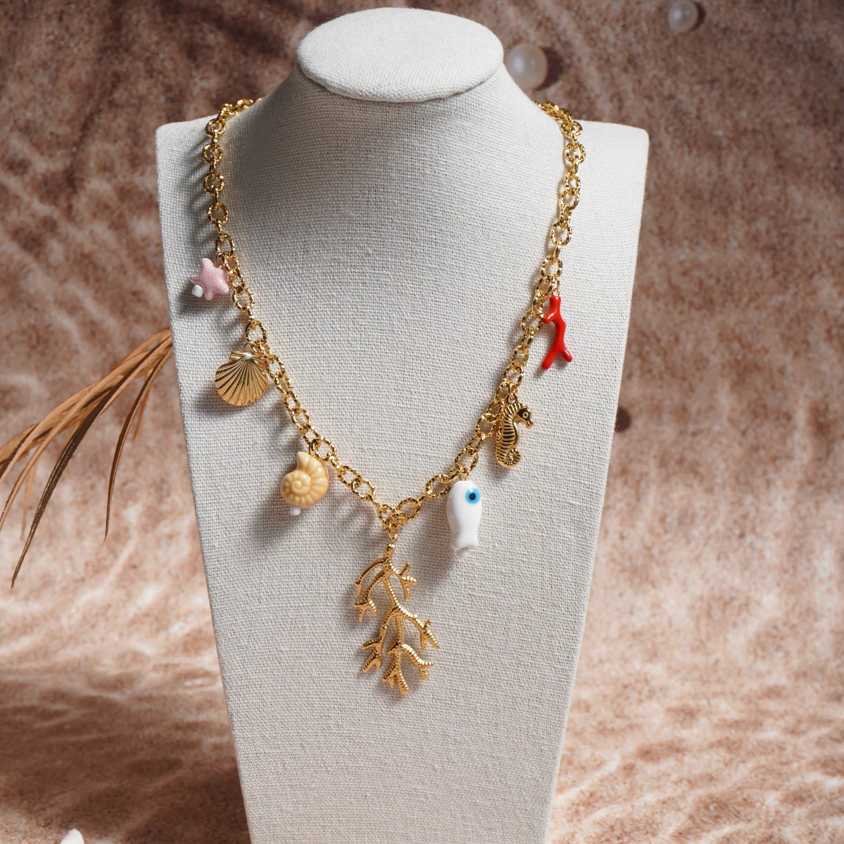 Big Coral Necklace