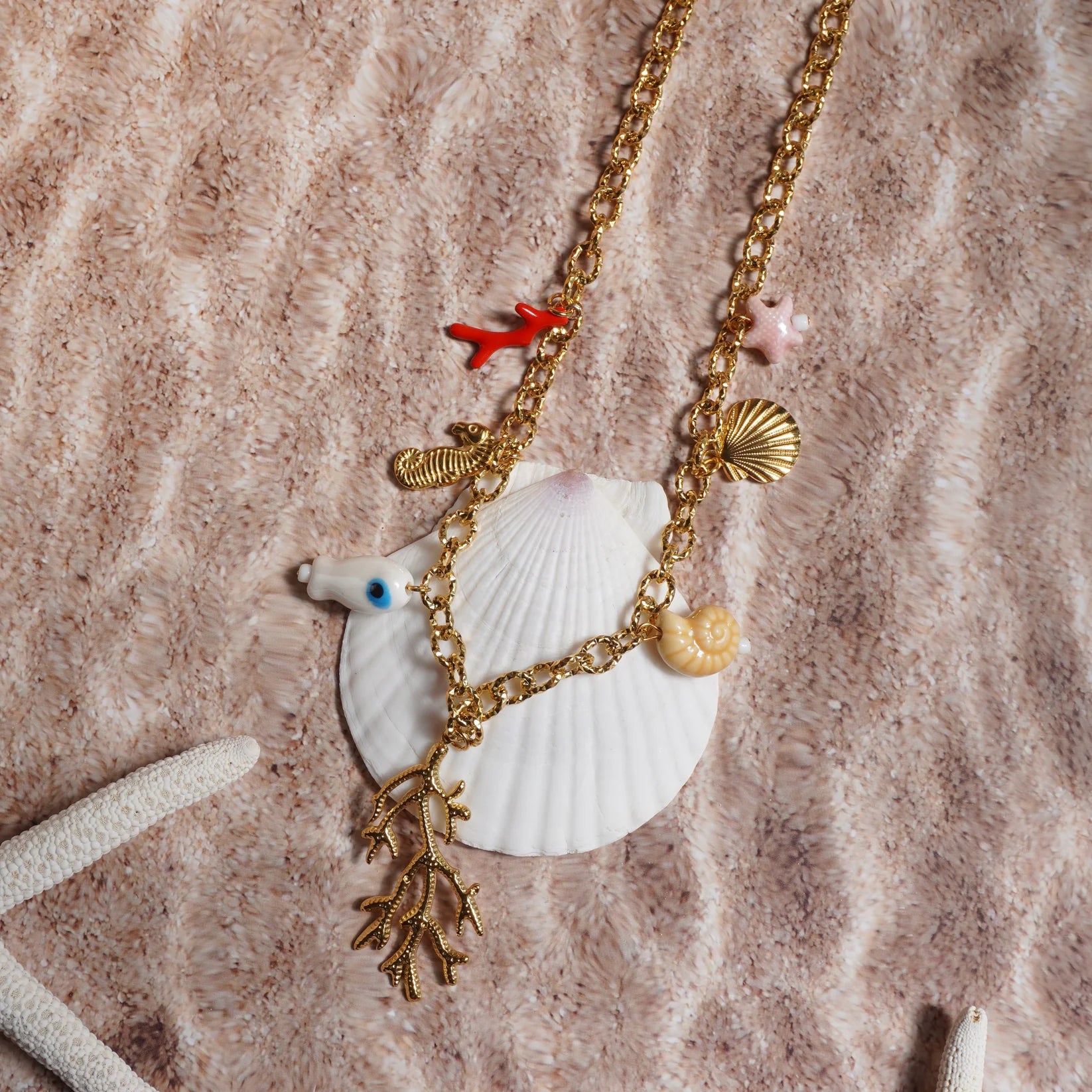 Big Coral Necklace