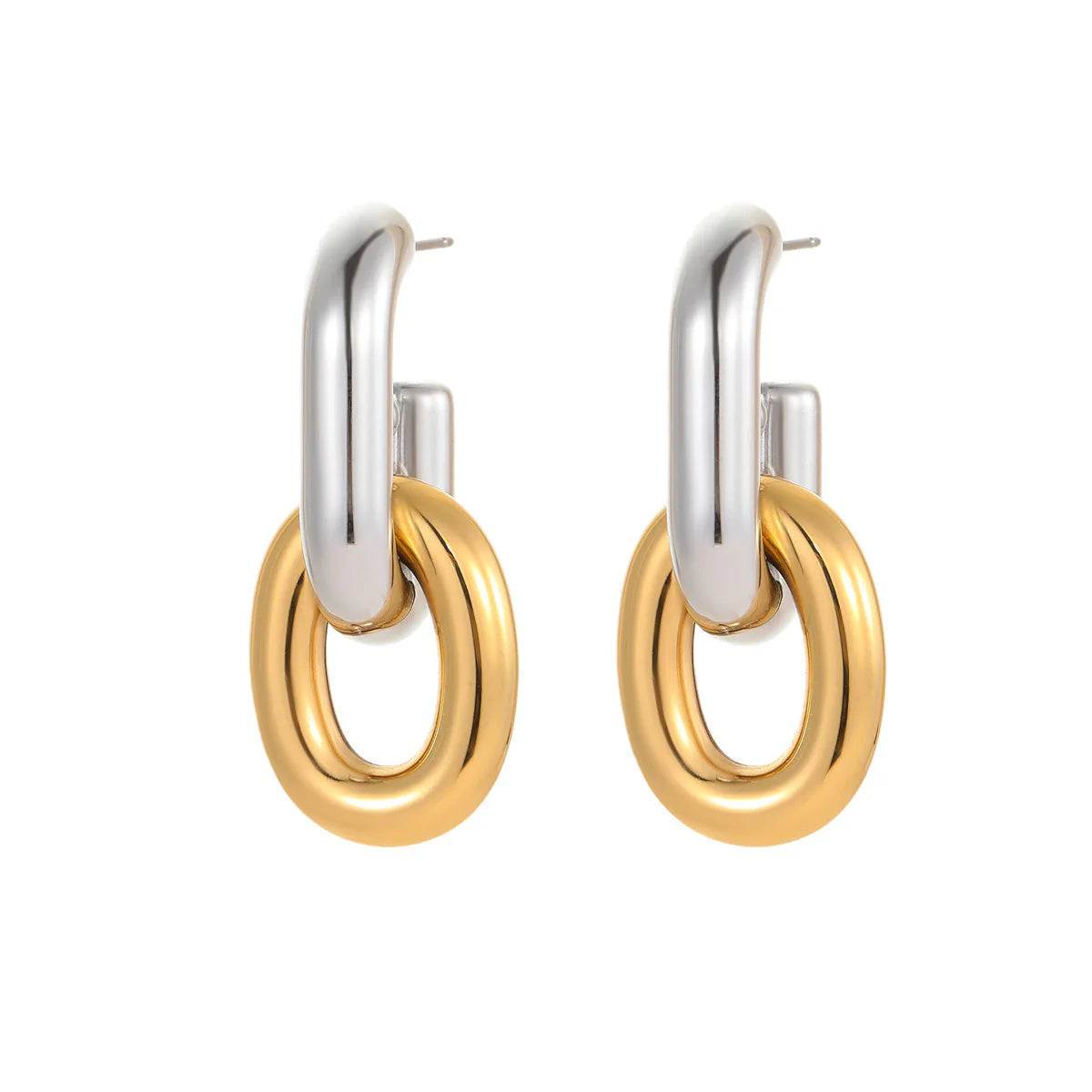 Multipurpose Bold Bicolour Earrings