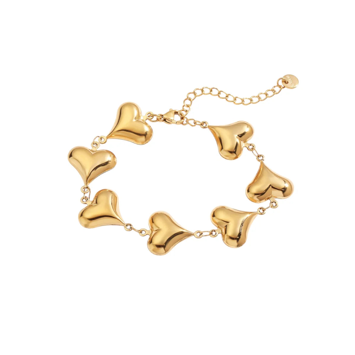 Bracelet "storm of hearts" with rattle