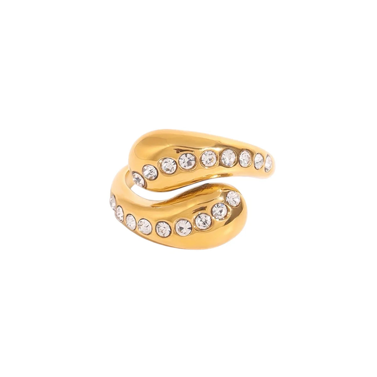 Moovie Gold Zircon Ring