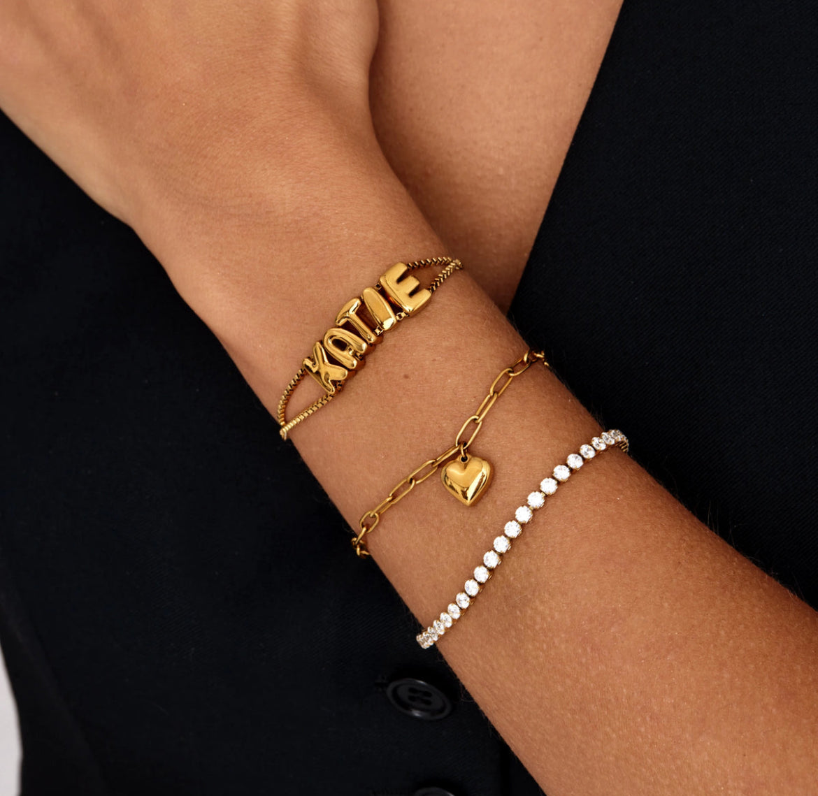 Bubble Name Bracelet