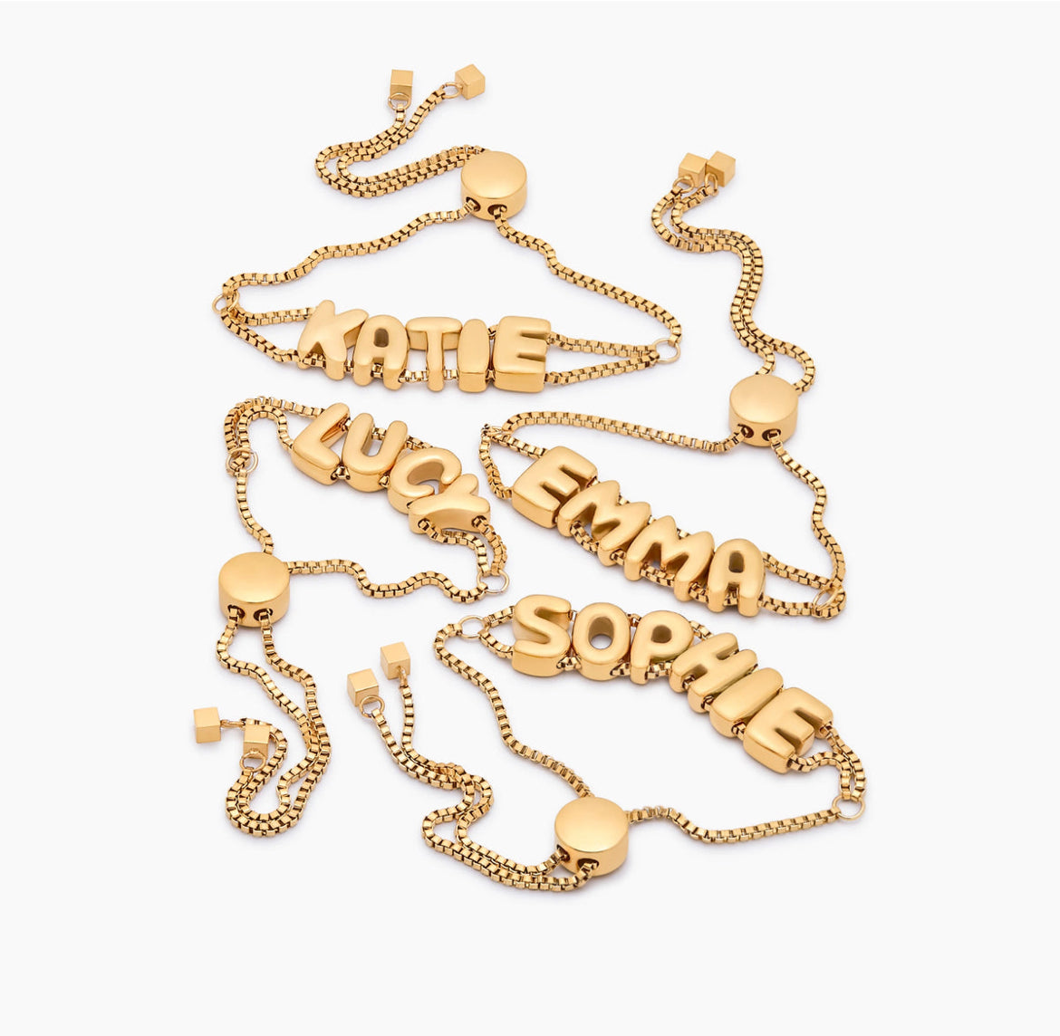 Bubble Name Bracelet